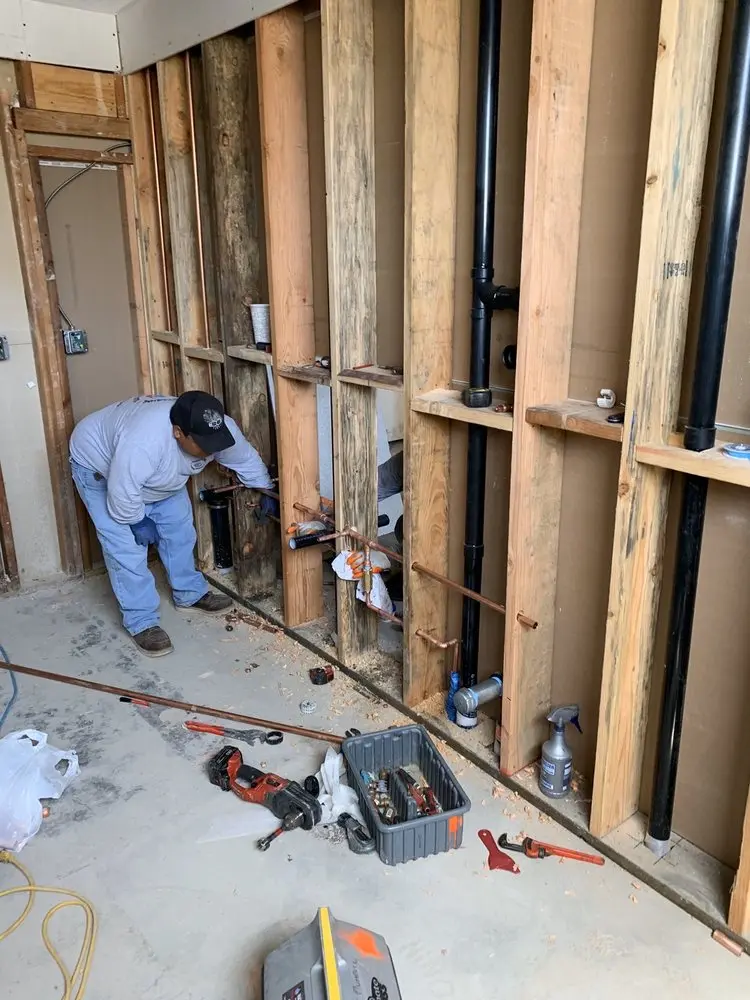 Commercial rough-in plumbing for Water Heater Replacement in Glassboro